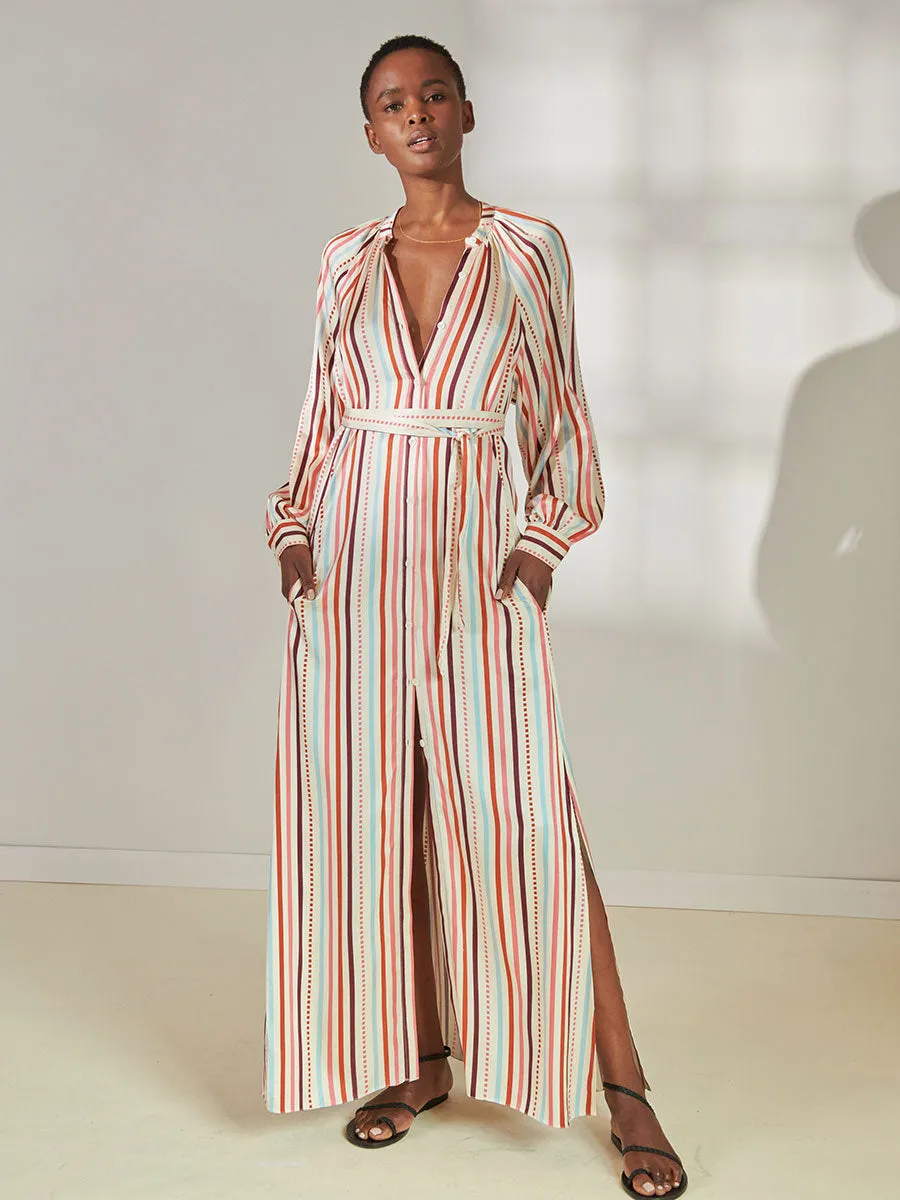 MAKEDA | Button Up Dress