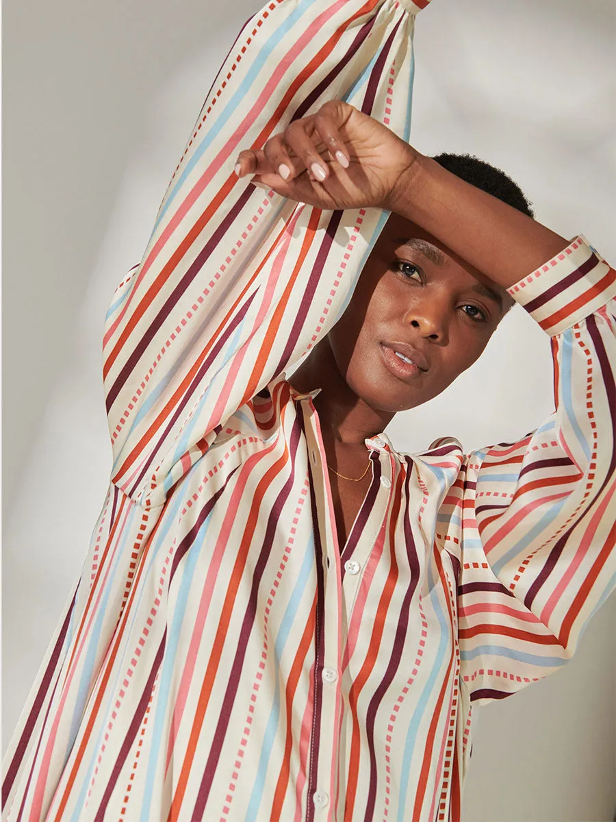 MAKEDA | Button Up Dress