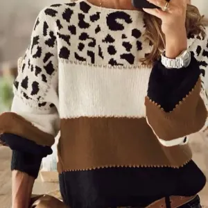 MARIE | MULTICOLOUR LEOPARD SWEATER