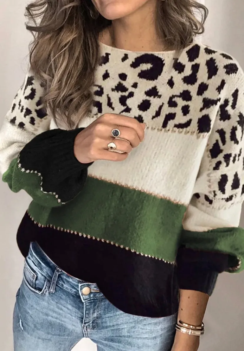 MARIE | MULTICOLOUR LEOPARD SWEATER