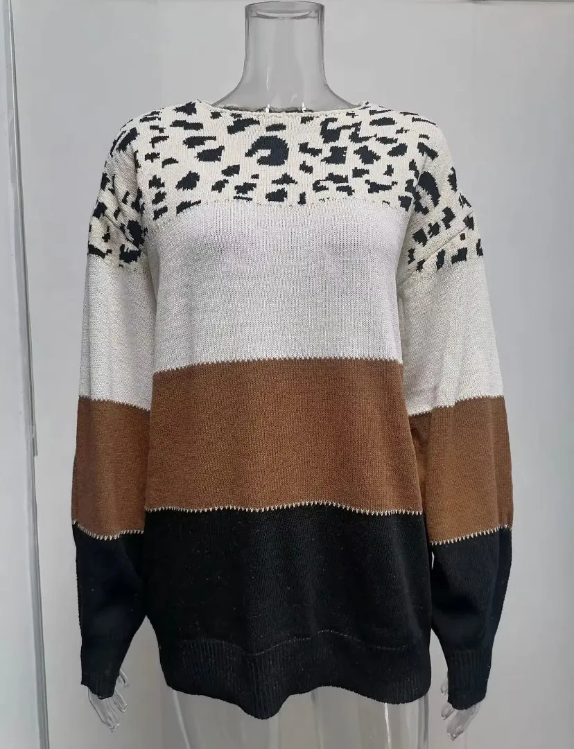 MARIE | MULTICOLOUR LEOPARD SWEATER