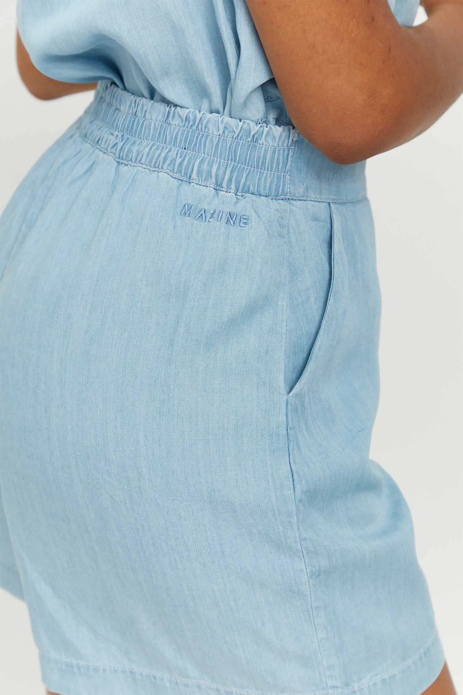 MAZINE Tivi Shorts light blue wash