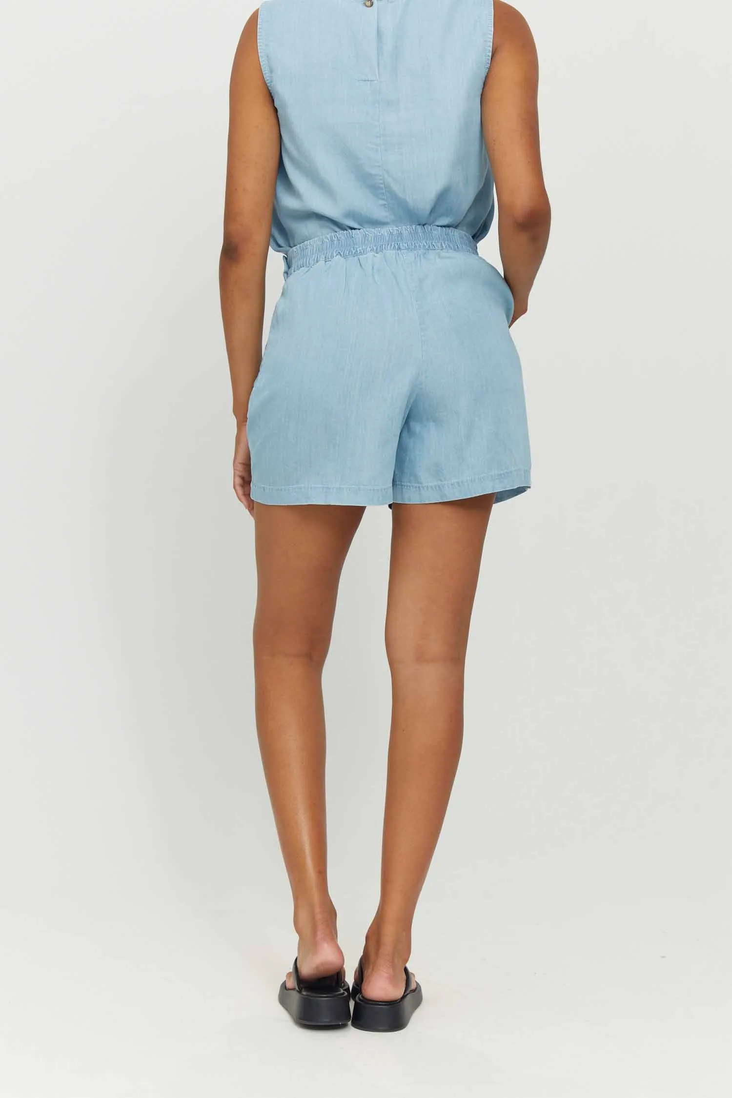 MAZINE Tivi Shorts light blue wash