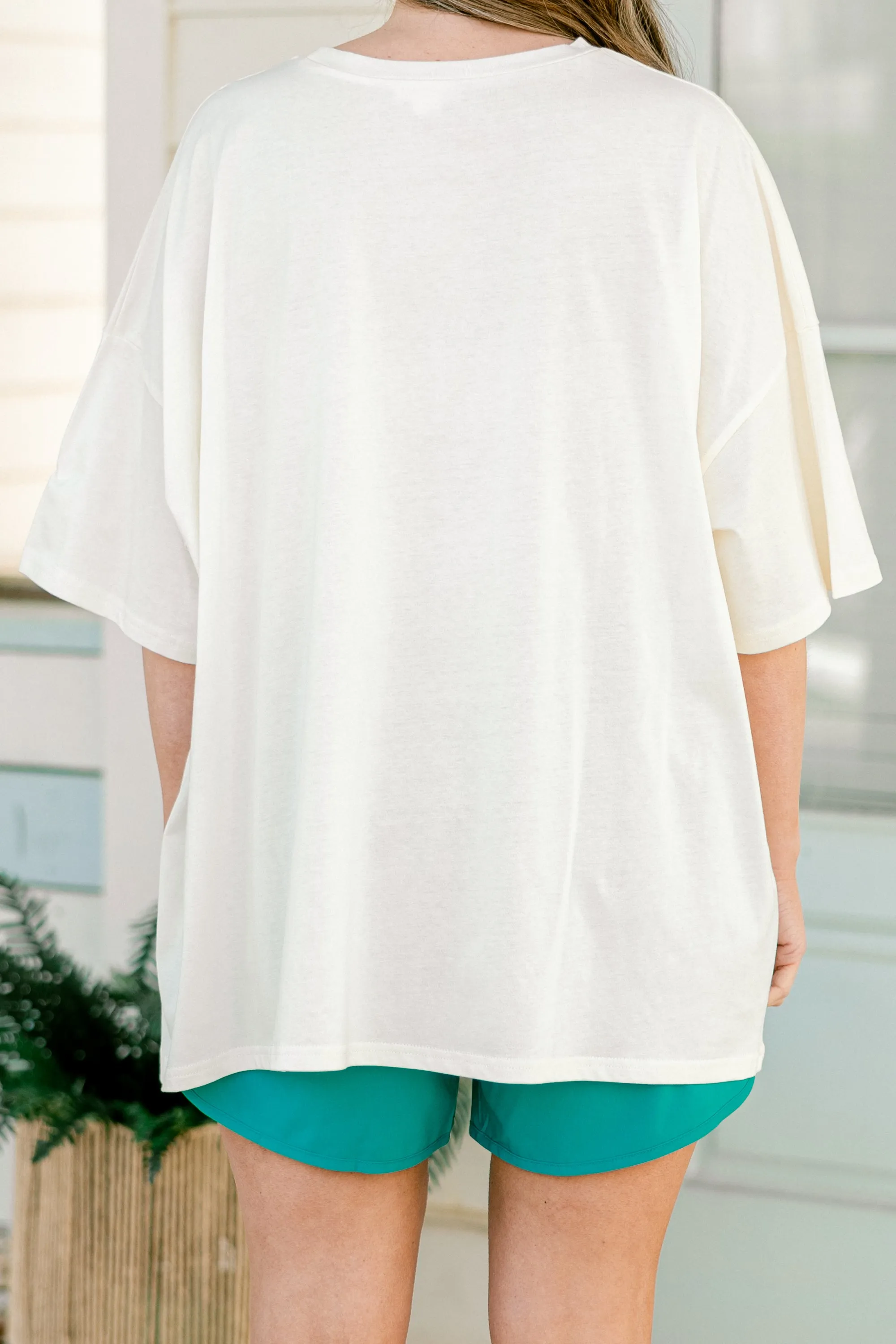 Meet Me At The Lake Boyfriend Tee, Ivory