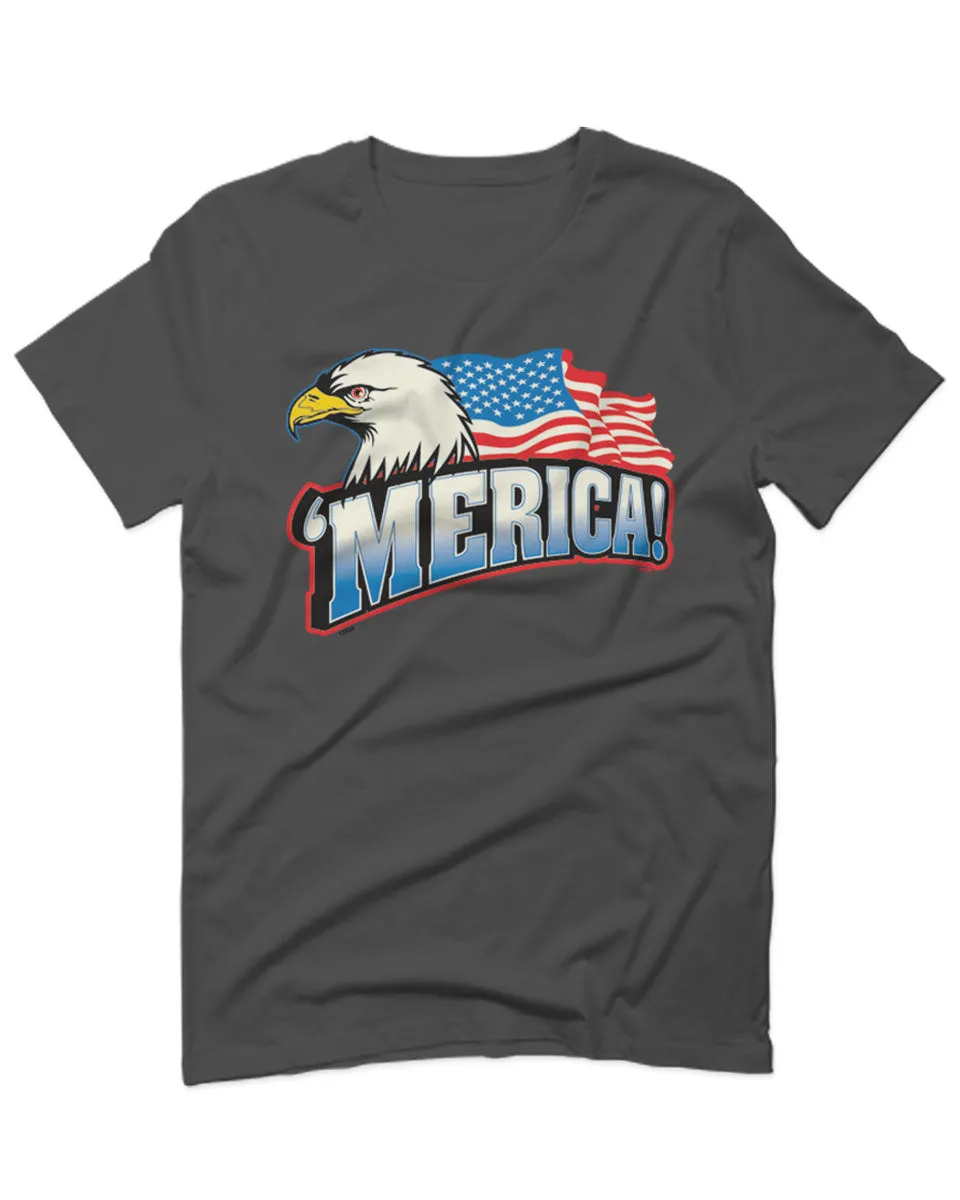 Merica Eagle USA American Flag United States America For men T Shirt