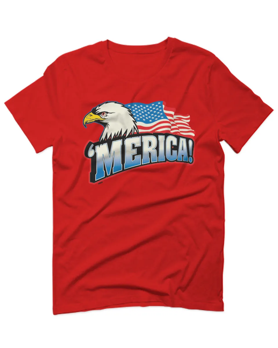 Merica Eagle USA American Flag United States America For men T Shirt