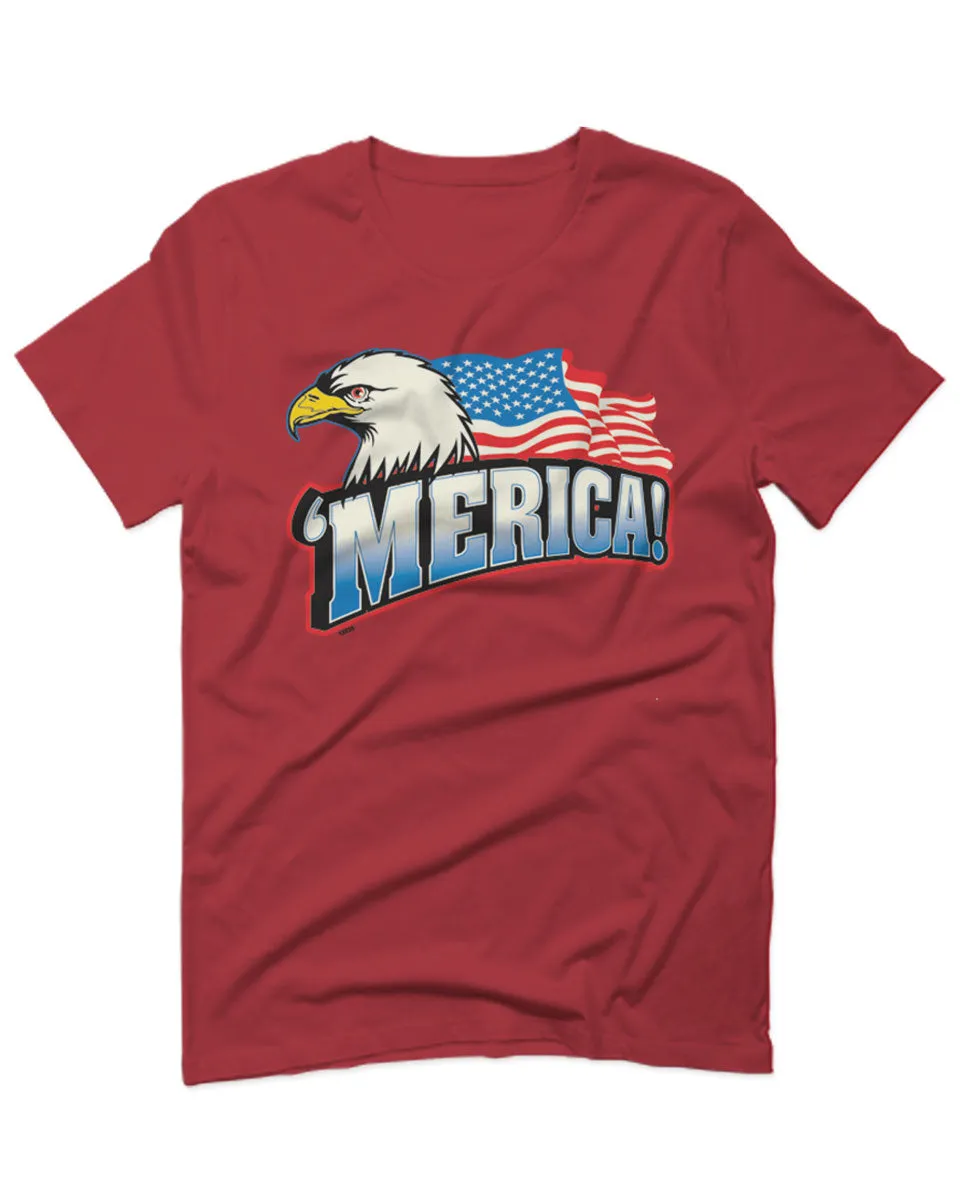 Merica Eagle USA American Flag United States America For men T Shirt