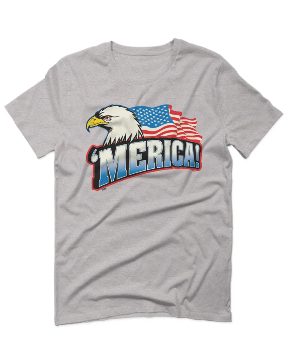 Merica Eagle USA American Flag United States America For men T Shirt