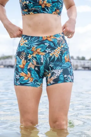 Mid Waist Short Shorts - Tahiti