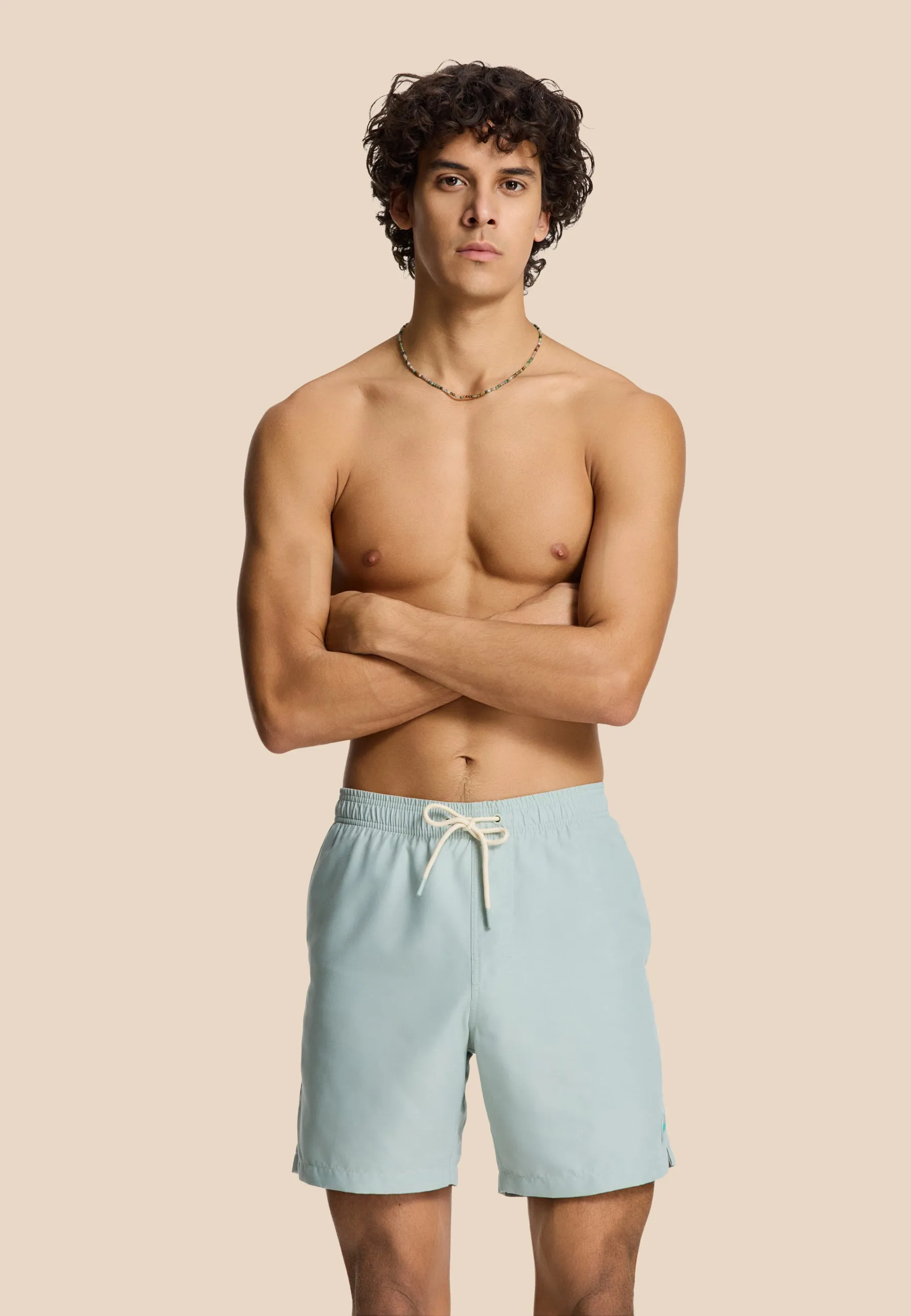 MIKE swim shorts solid | green seafoam