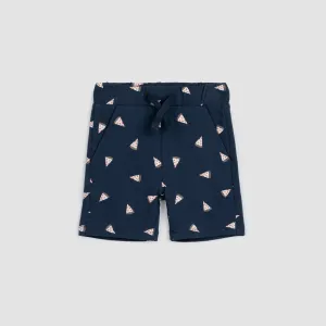 Miles the Label - Pizza Terry Short - Navy