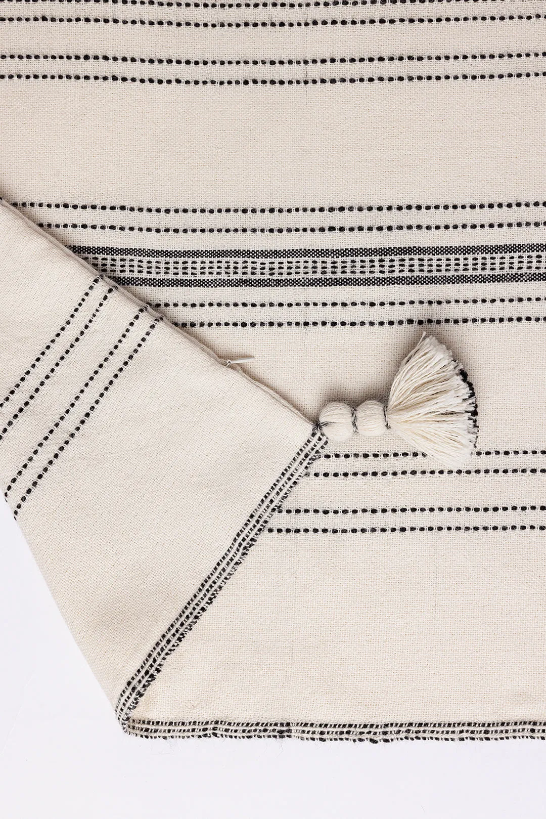 Miska Collection - Handloomed Alpaca - Ink & Ivory Pinstripe Pillow - Wholesale