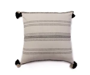Miska Collection - Handloomed Alpaca - Ink & Ivory Pinstripe Pillow - Wholesale