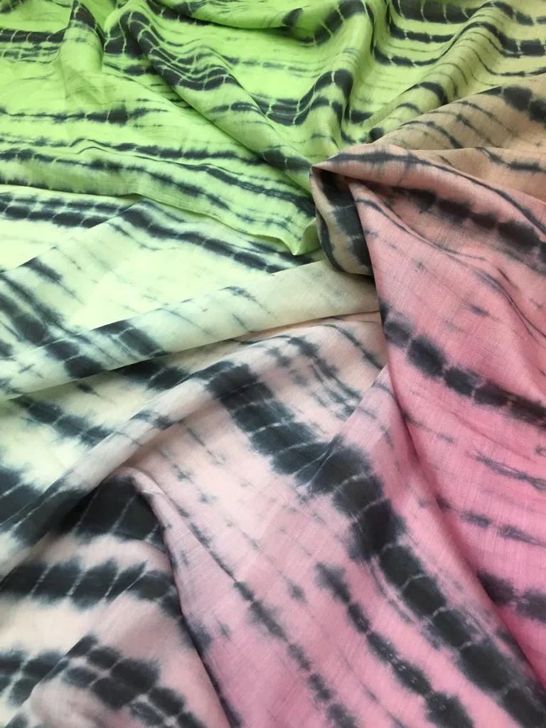Modal Soft Muslin Tie dye Fabric