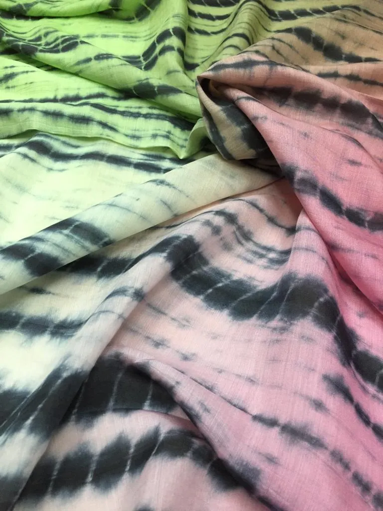 Modal Soft Muslin Tie dye Fabric