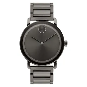 Movado Bold Men's Watch Grey Tone Case Quartz