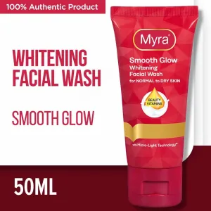 Myra Smooth Glow Whitening Facial Wash 50ml