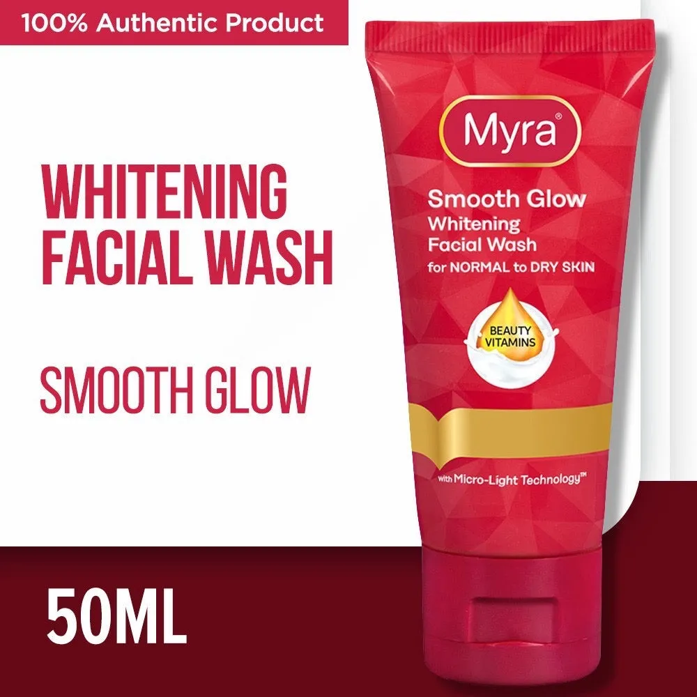 Myra Smooth Glow Whitening Facial Wash 50ml