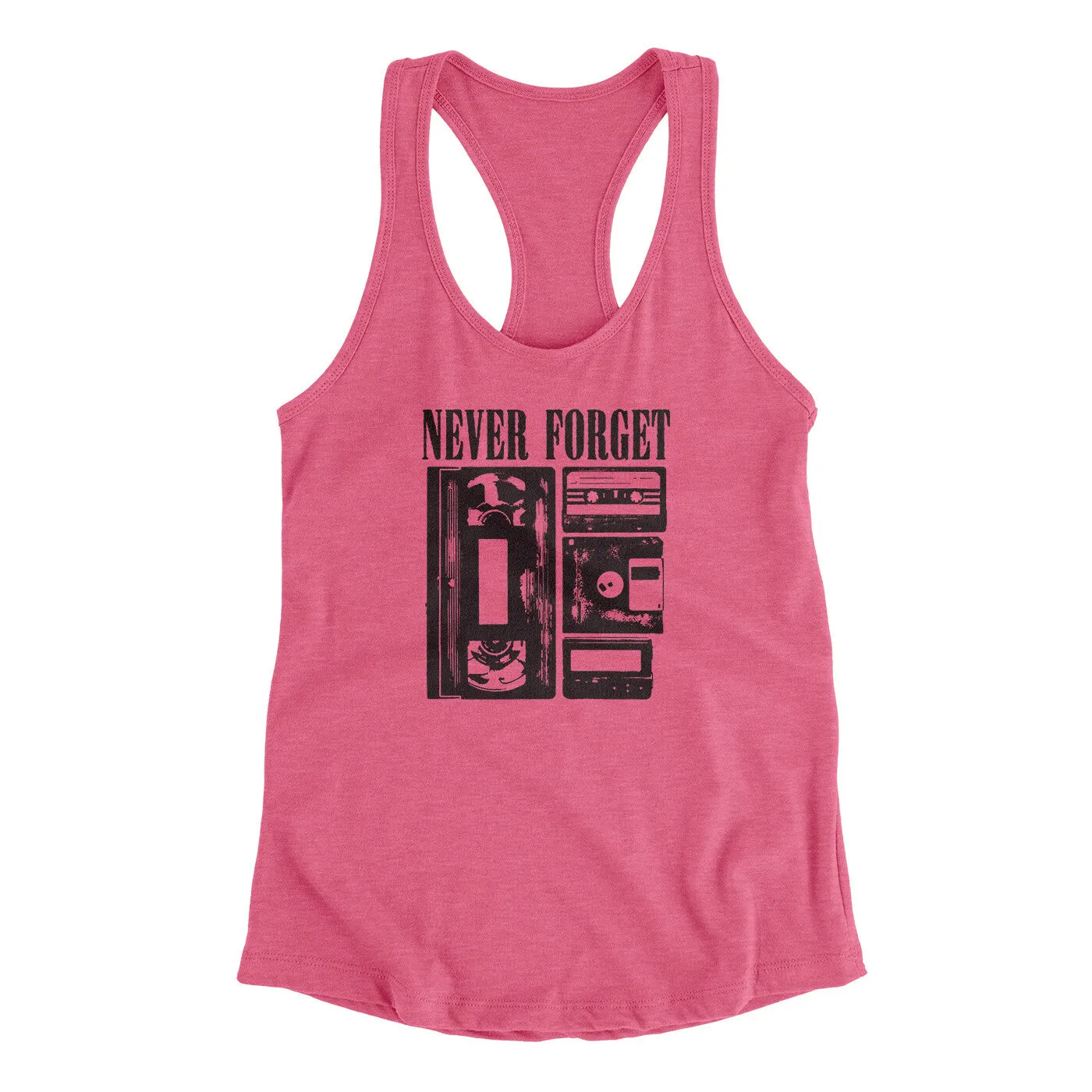 Never Forget Funny Women's Racerback Tank