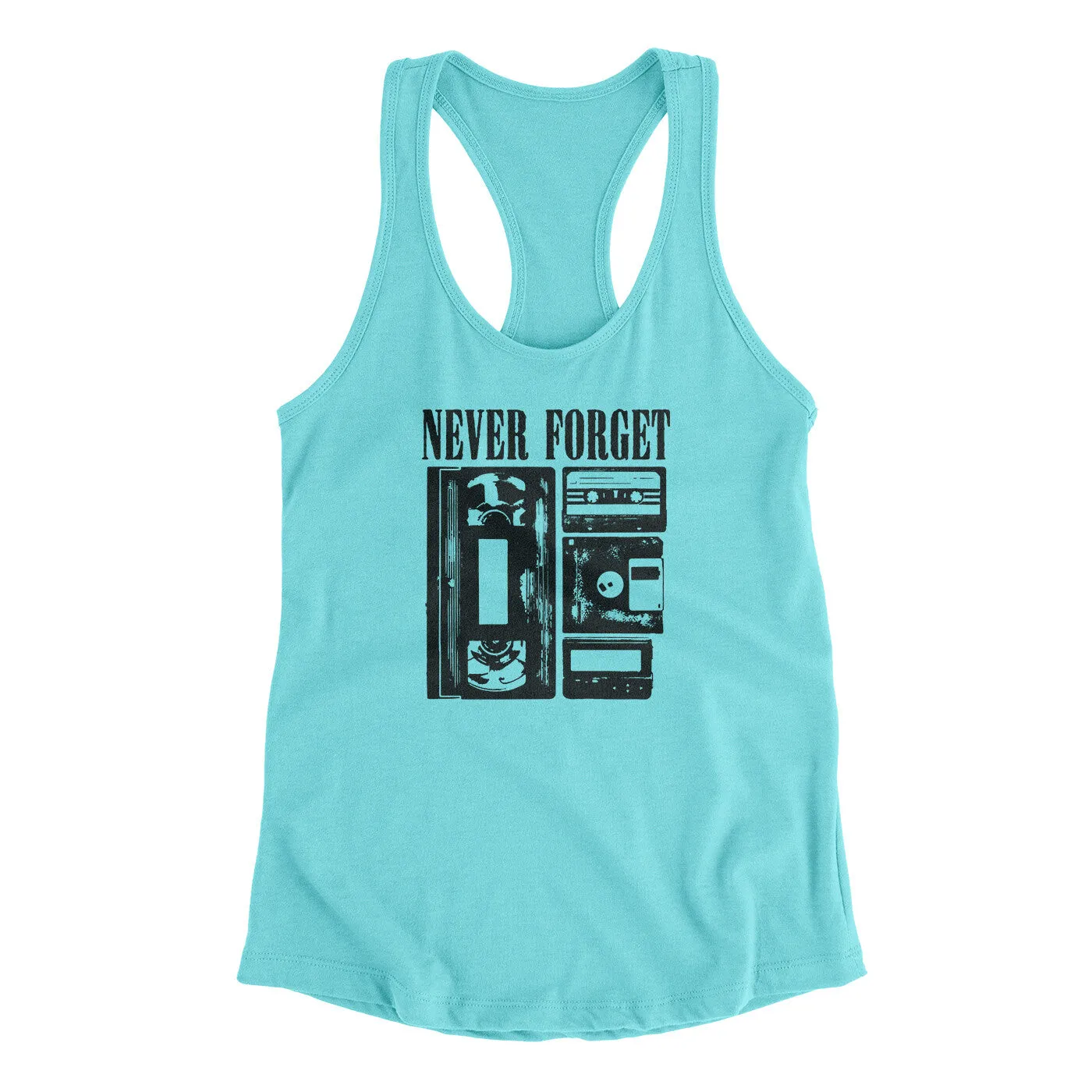 Never Forget Funny Women's Racerback Tank
