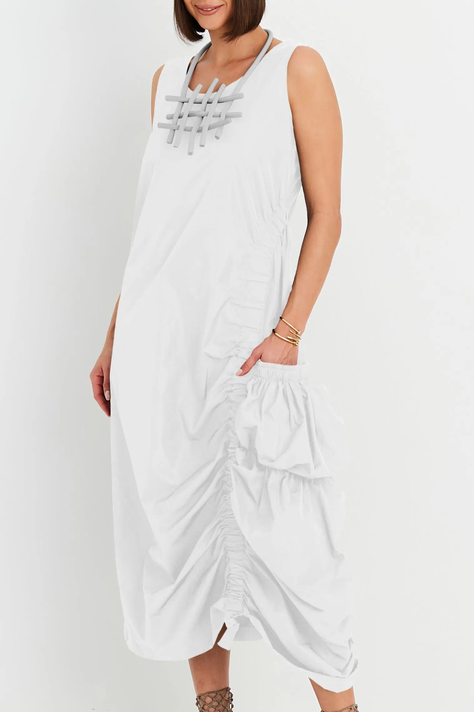 Nylon Big Pocket Dress