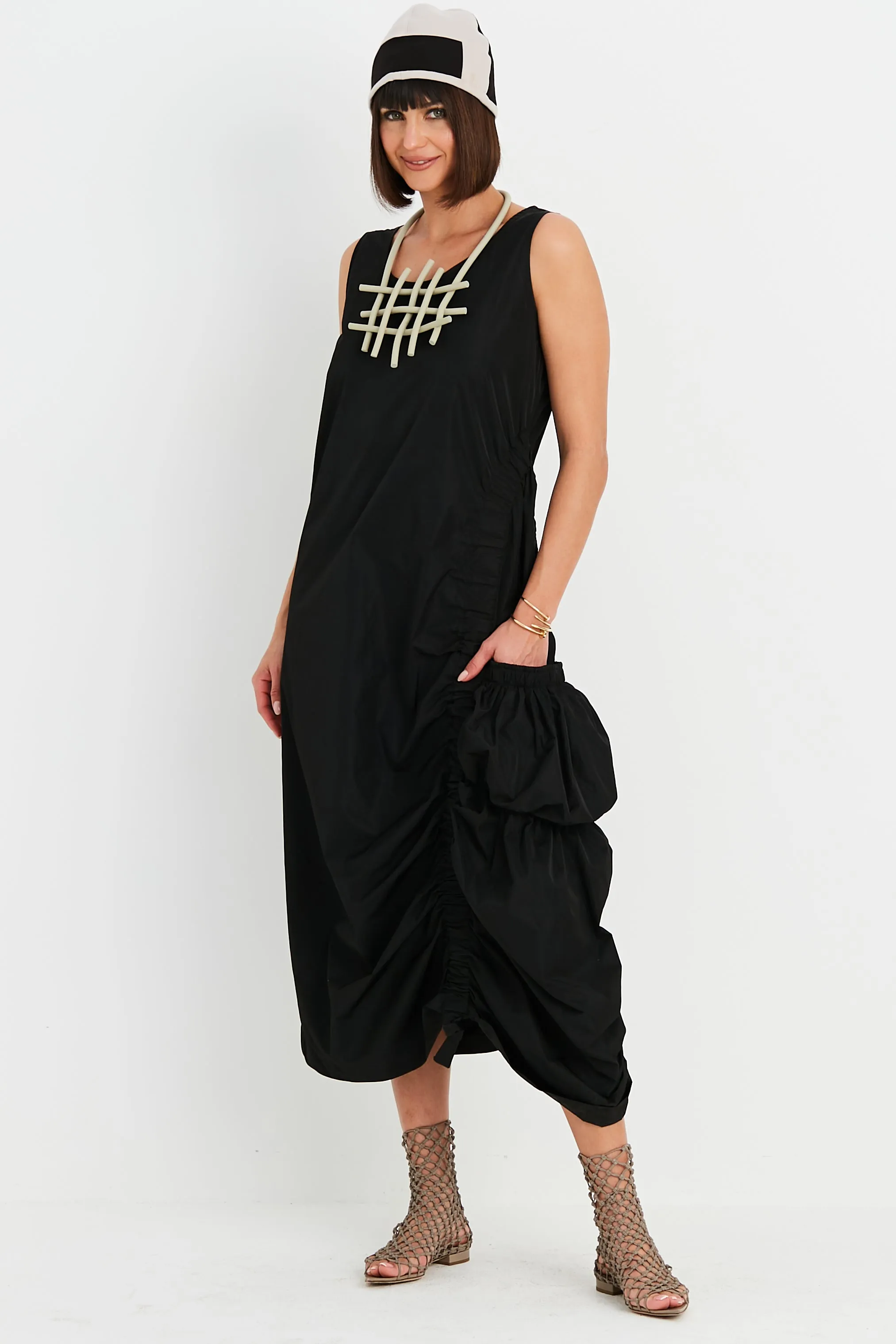 Nylon Big Pocket Dress
