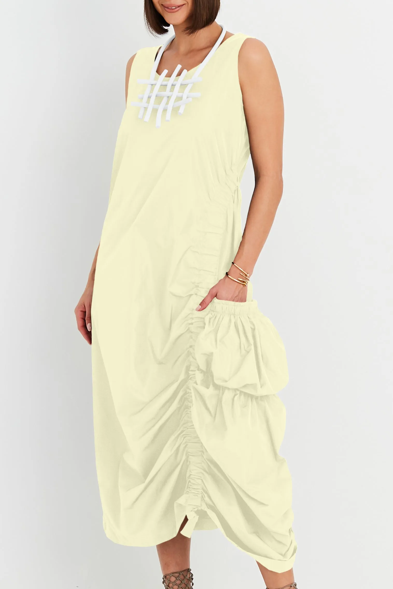 Nylon Big Pocket Dress