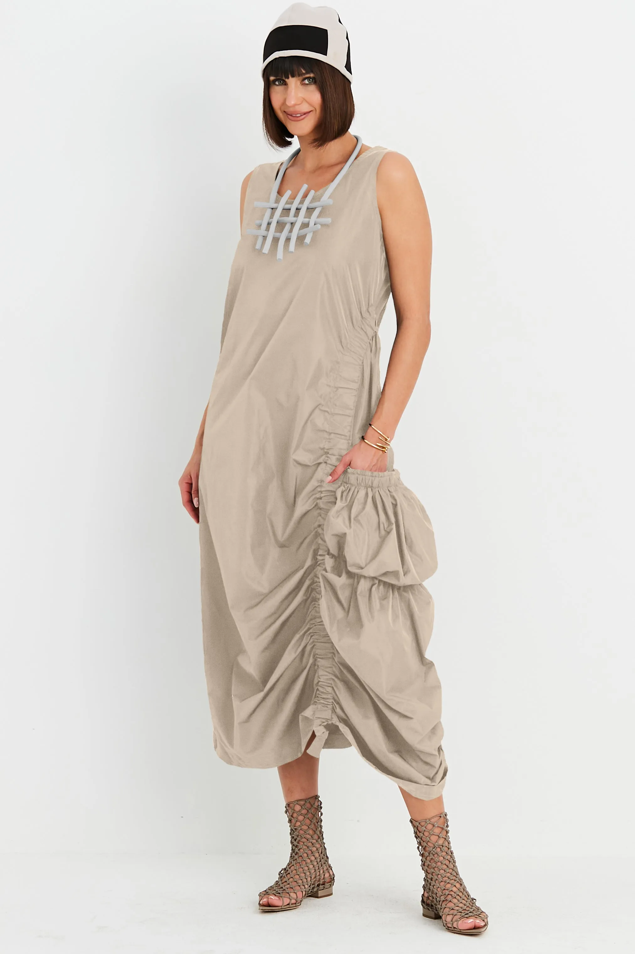 Nylon Big Pocket Dress
