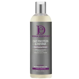 Oat Protein & Henna Deep Cleansing Shampoo 12oz by DESIGN ESSENTIALS