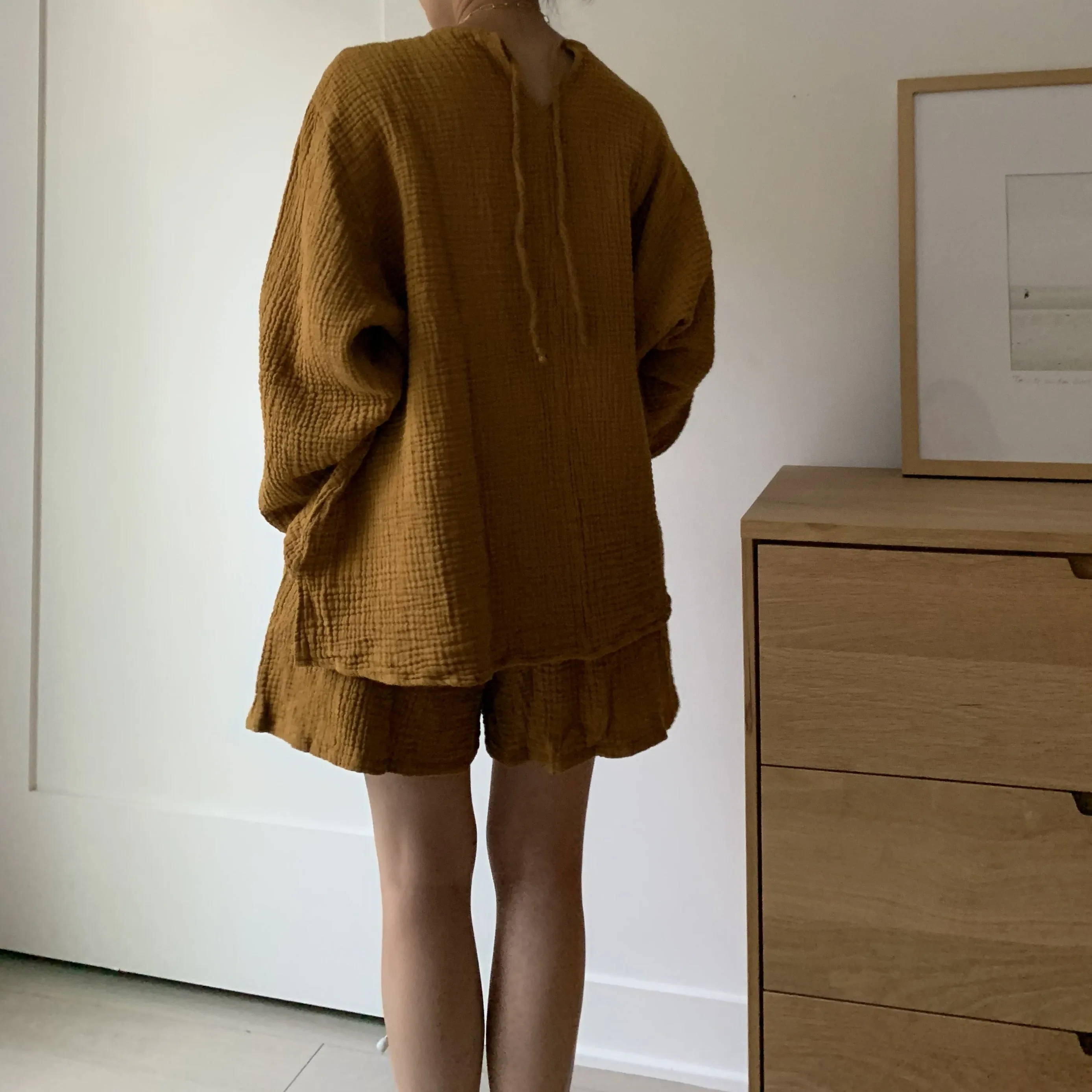 October Top Mustard