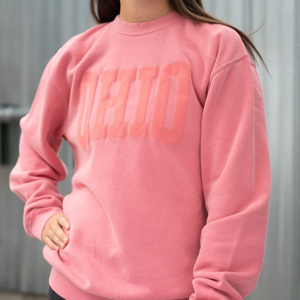 Ohio Pink Pigment Dyed Sweatshirt