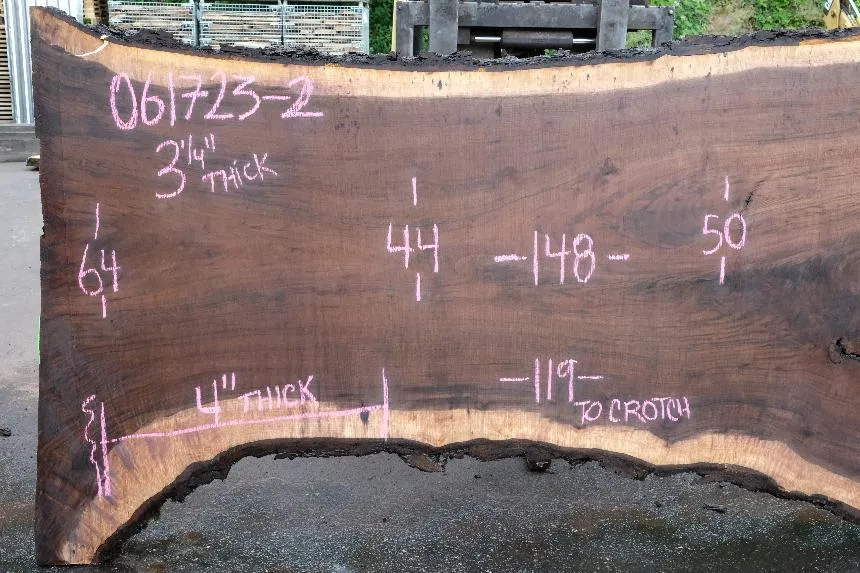 Oregon Black Walnut Slab 061723-02