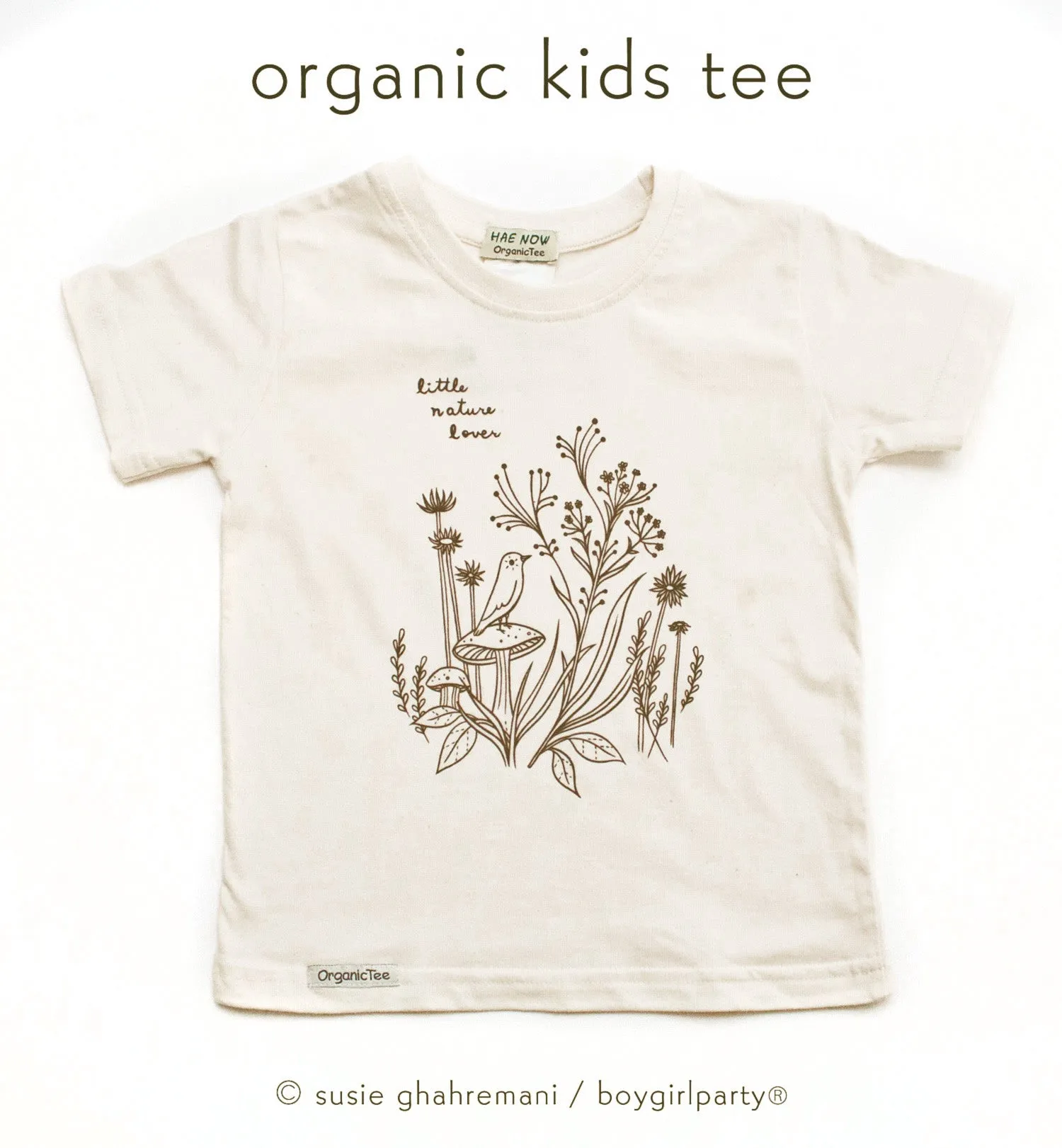 Organic Toddler T-shirt by Susie Ghahremani / boygirlparty.com