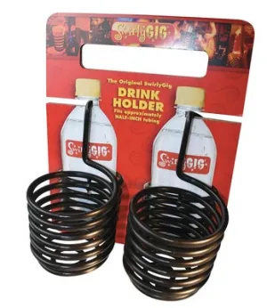 ORIGINAL SWIRLYGIG 1/2 BLACK DRINK HOLDER 2PK