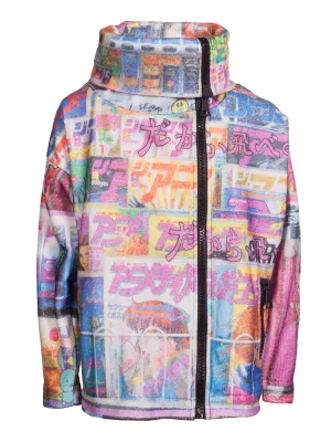 Oversized Fleece Jacket With Zipper