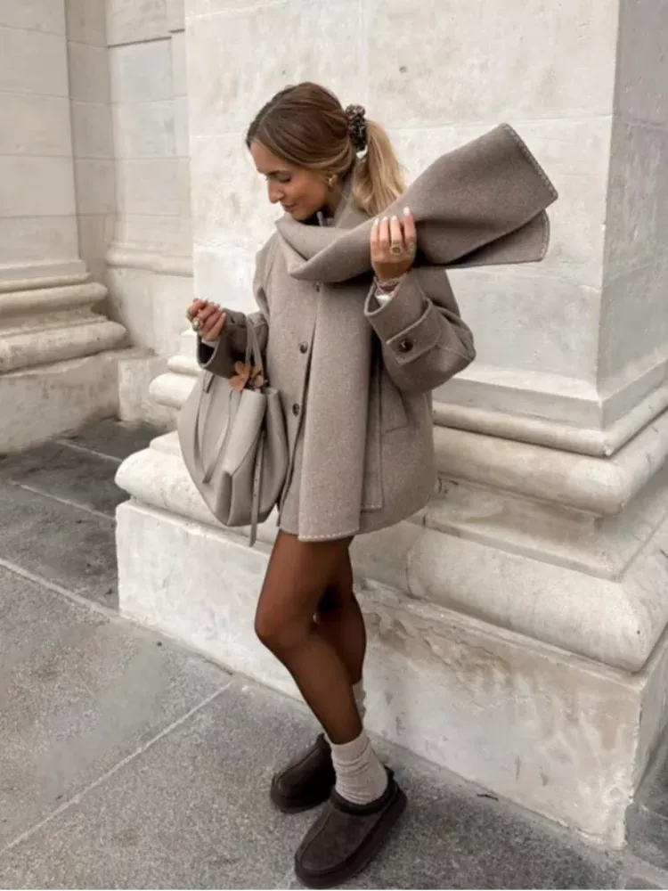 Oversized Wool Coat | Chic & Warm | Effortless Elegance