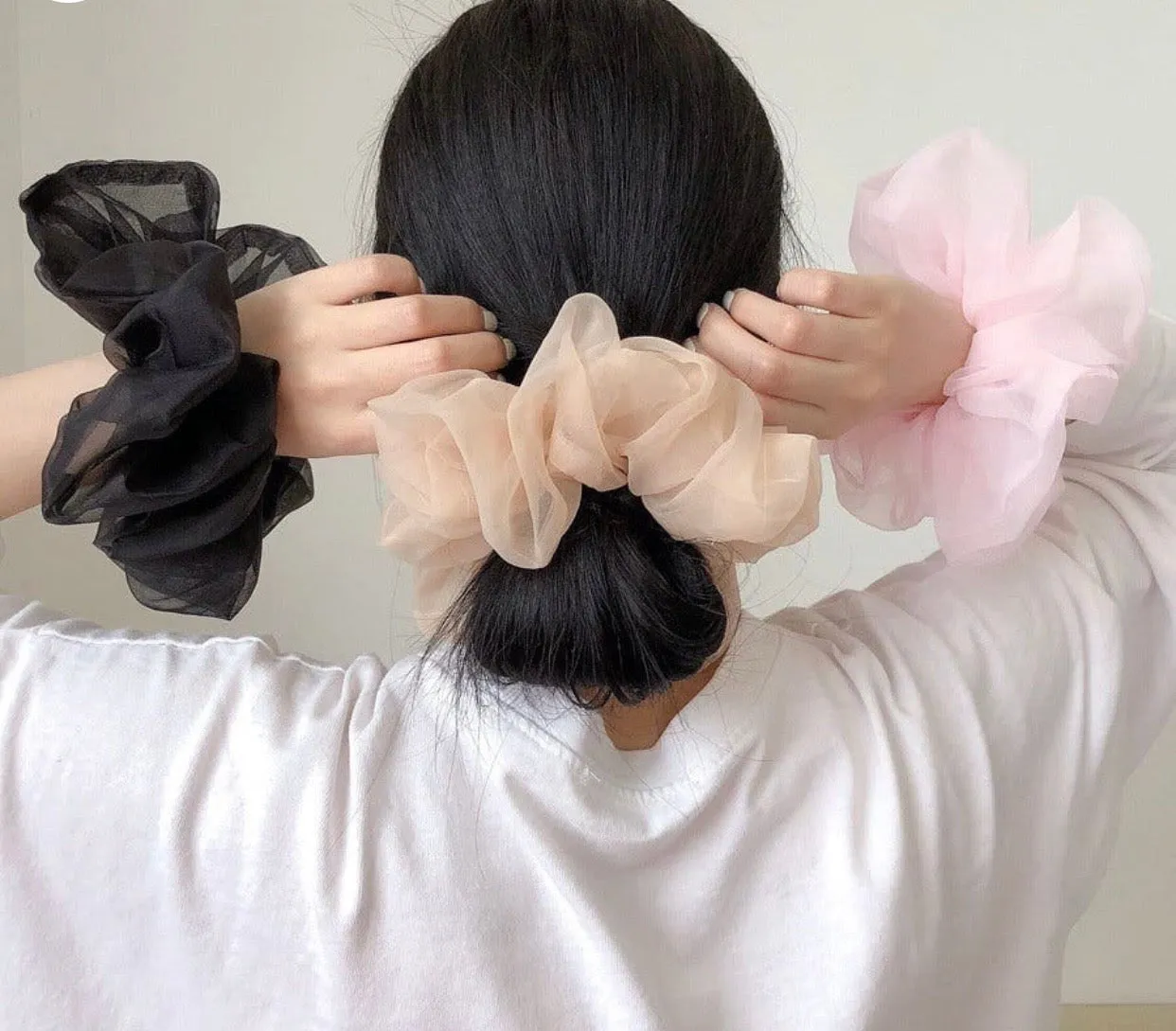 Peach Oversized Scrunchie