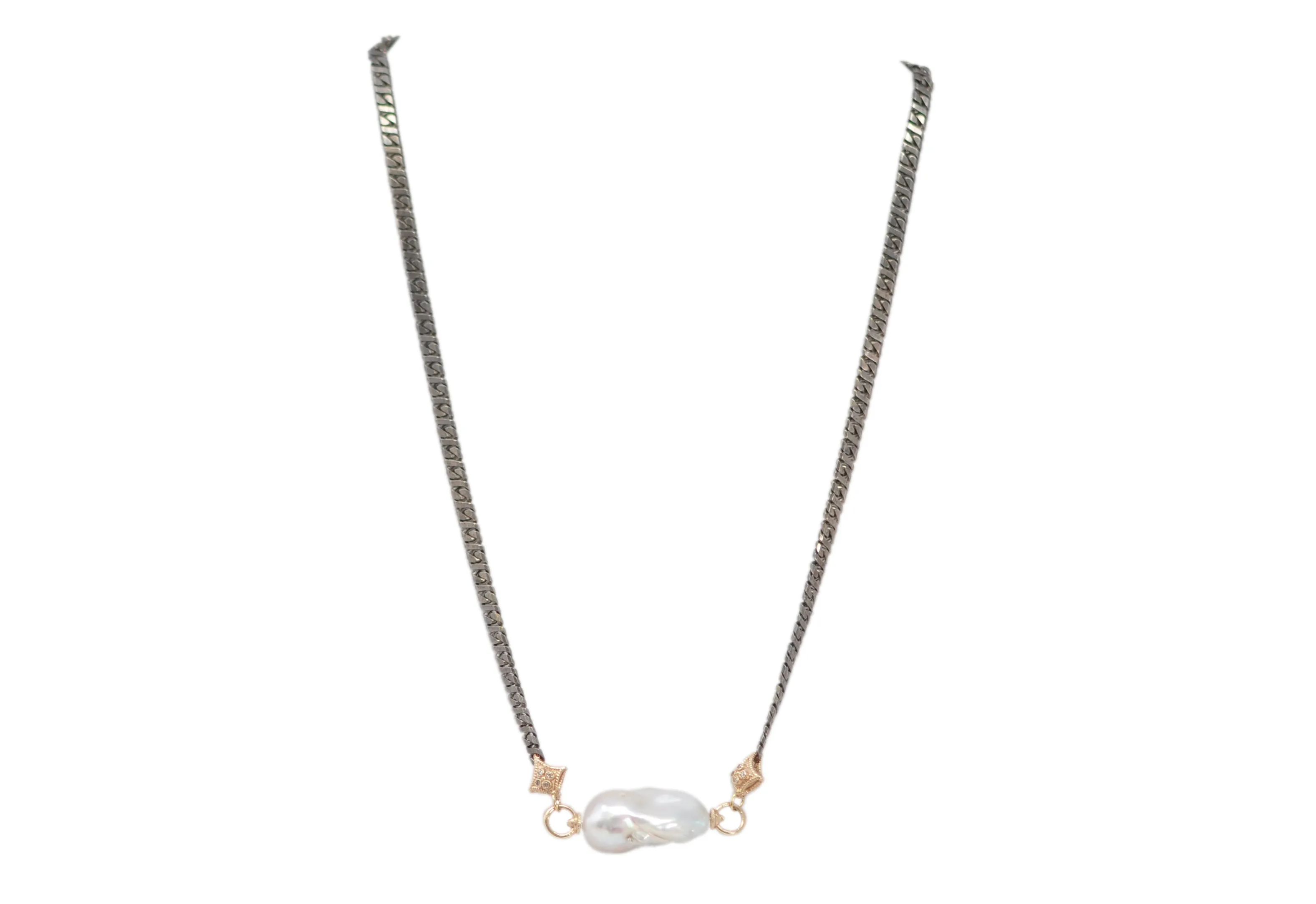 Pearl Station Chain Necklace