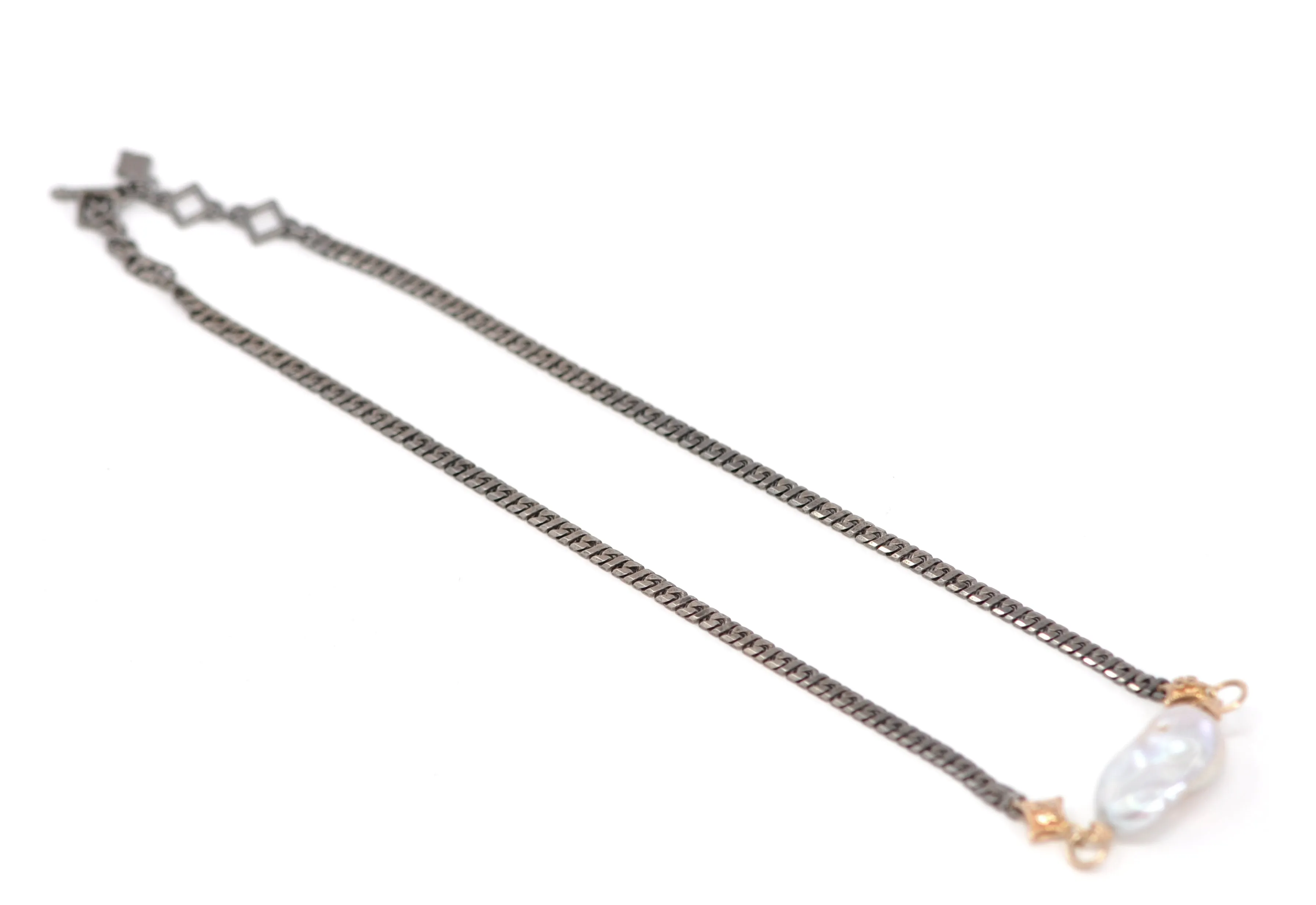 Pearl Station Chain Necklace