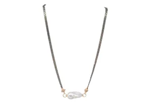 Pearl Station Chain Necklace