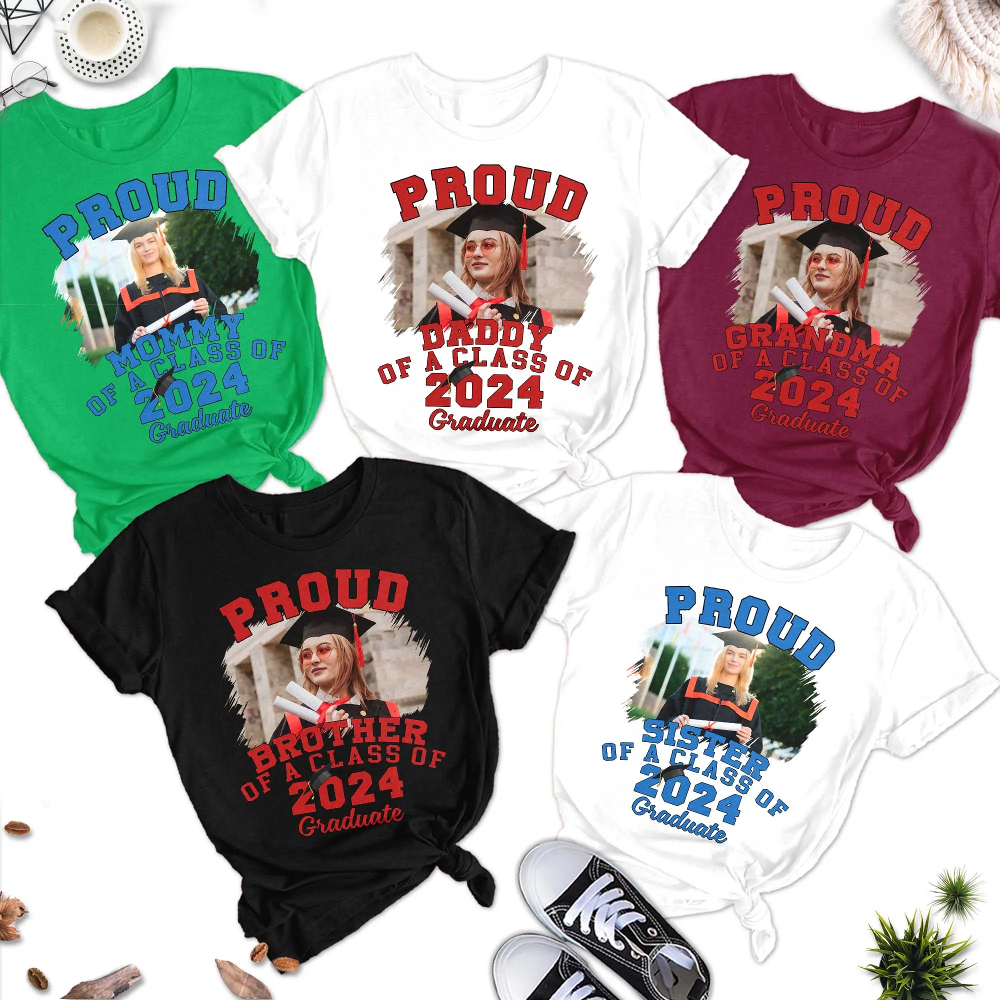 Photo graduation shirt, Family Graduation shirt 2024, High school graduation shirt, Trend graduation, photo graduation, for my family 2024