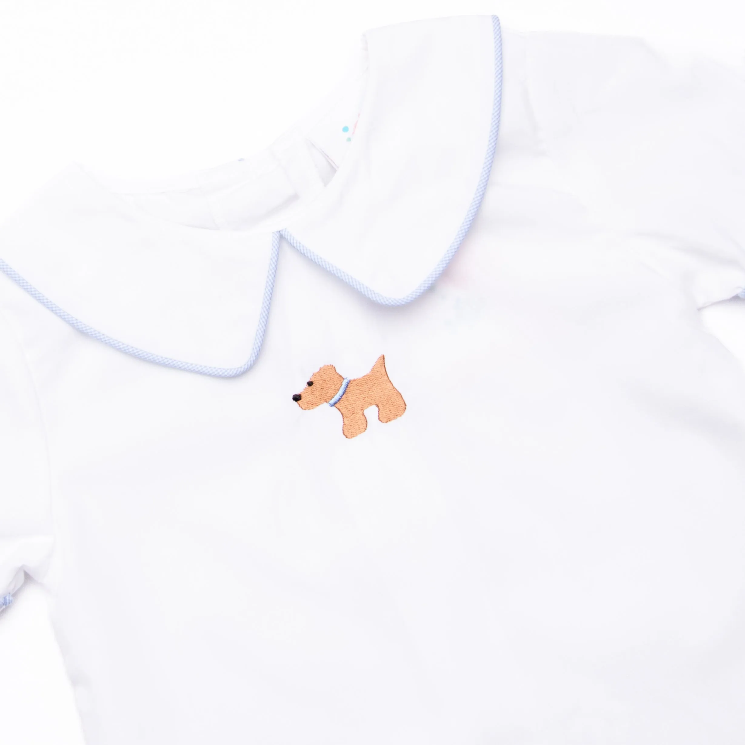Playtime Pal Embroidered Short Set, Blue