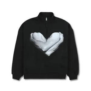 Pleasures Men Vincent Quarter Zip Black