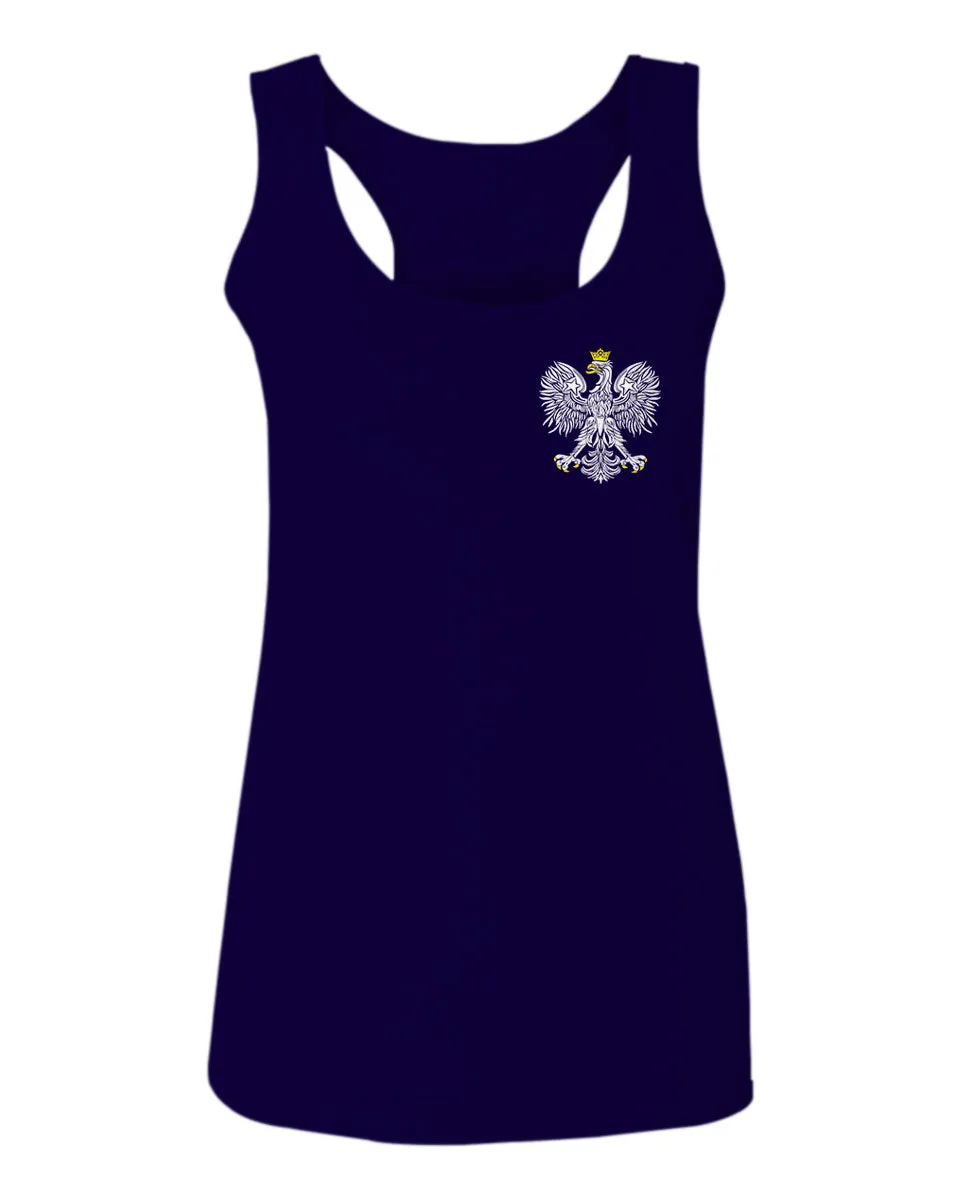 Poland Pride Vintage Style Retro Polish Eagle Flag Polska Soccer  women's Tank Top sleeveless Racerback