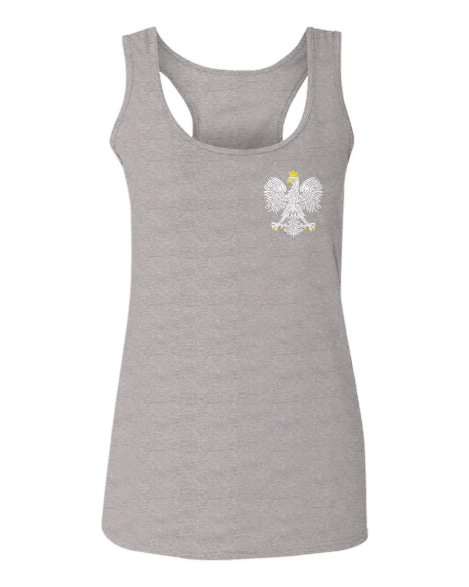 Poland Pride Vintage Style Retro Polish Eagle Flag Polska Soccer  women's Tank Top sleeveless Racerback