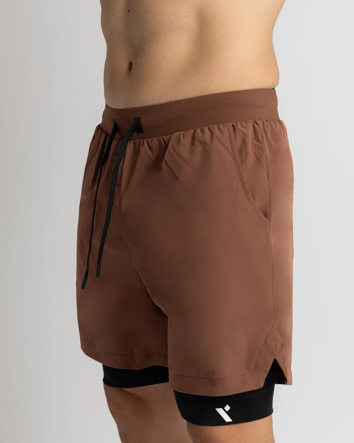 Power 2-in-1 Shorts - Light Brown