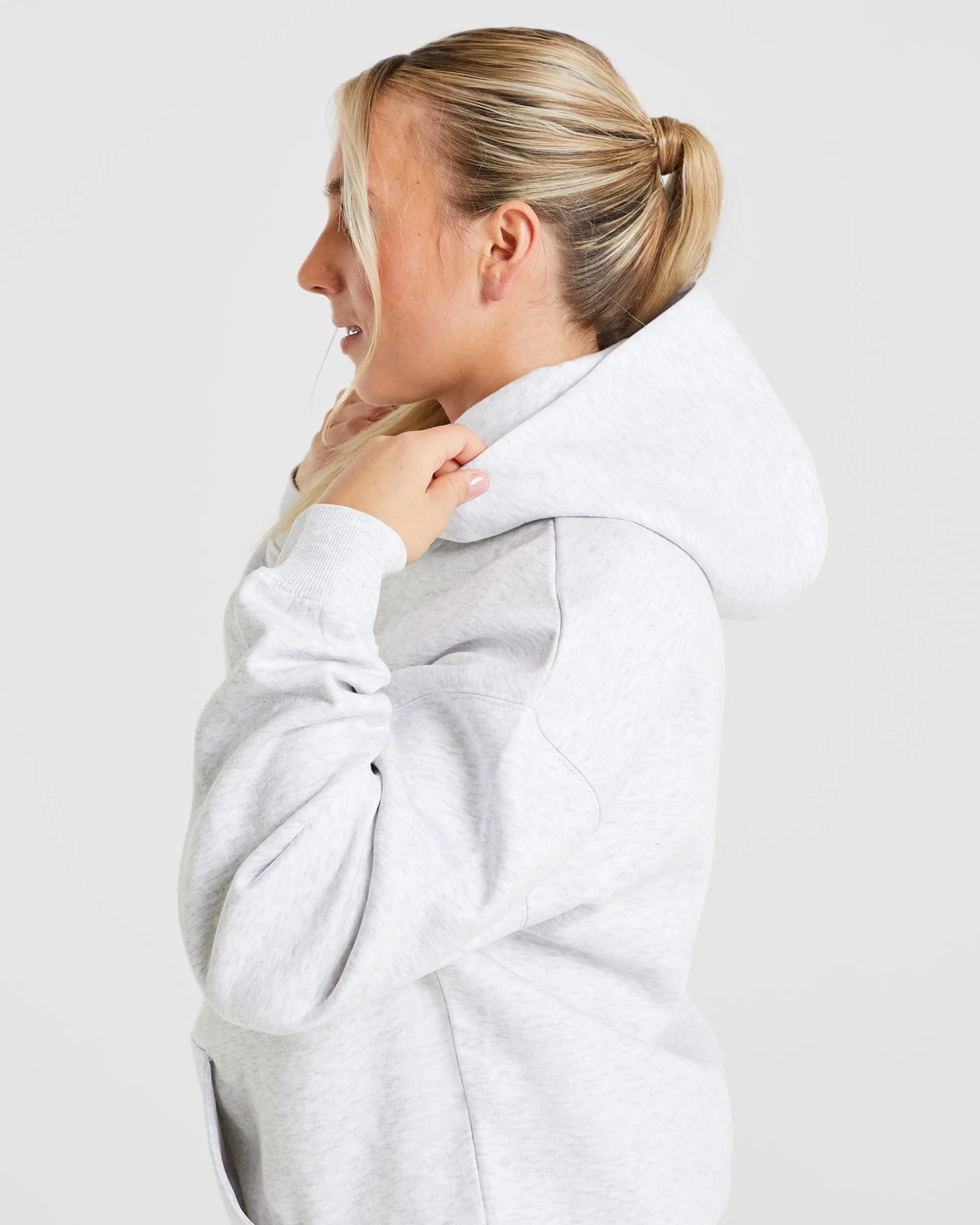 Premium Oversized Hoodie - Heather Grey