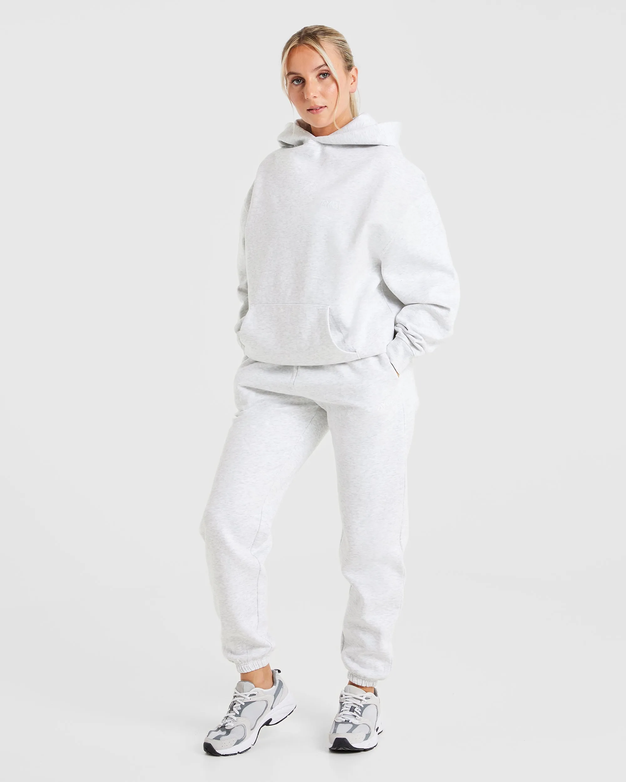 Premium Oversized Hoodie - Heather Grey