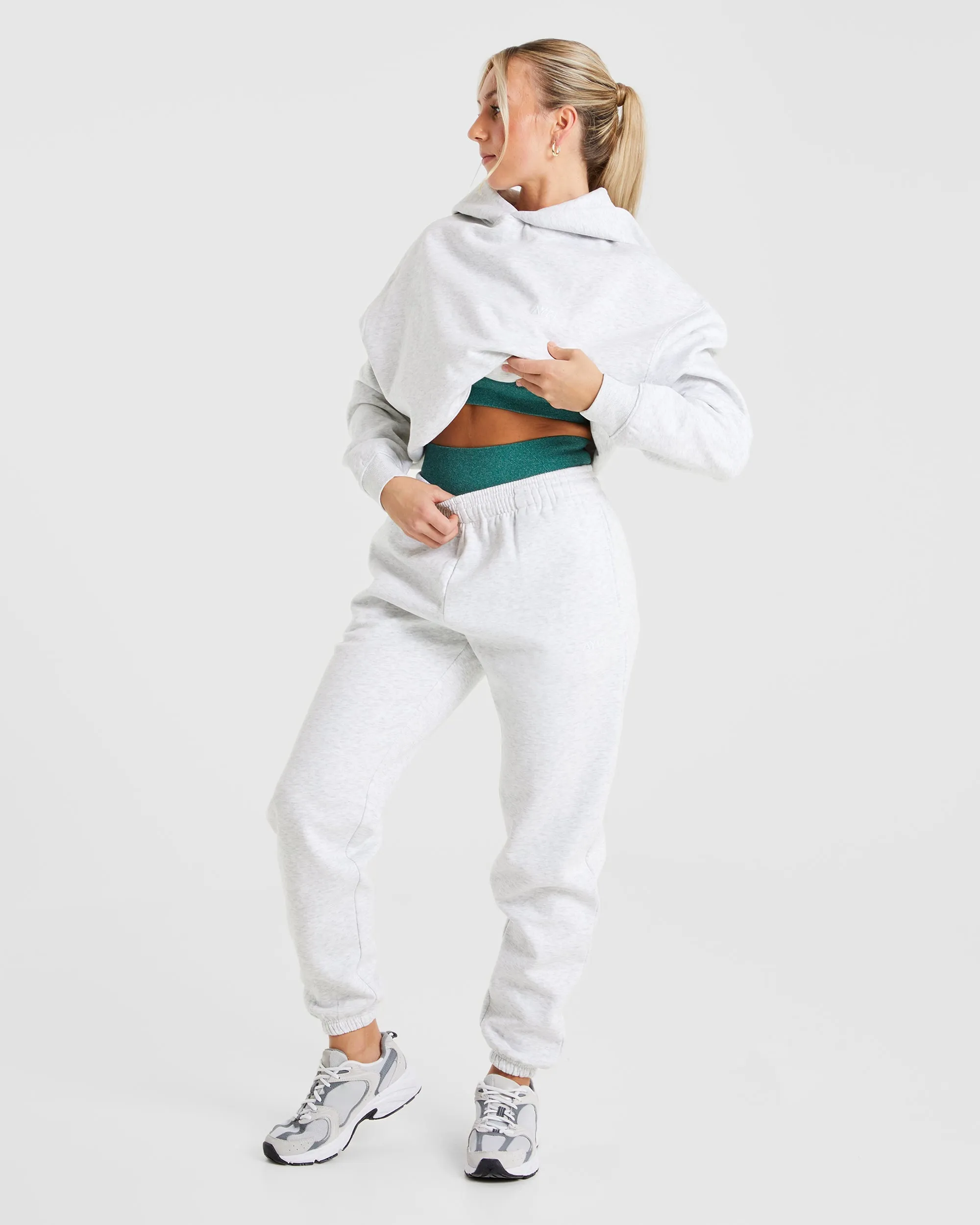 Premium Oversized Hoodie - Heather Grey