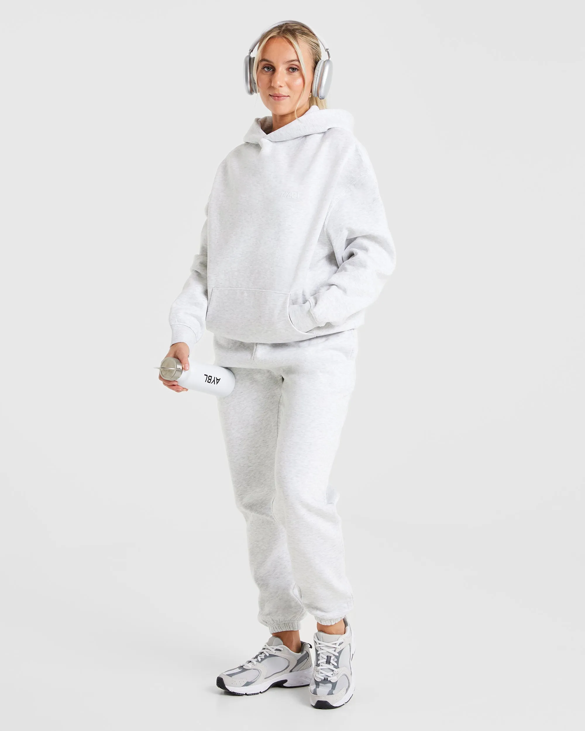 Premium Oversized Hoodie - Heather Grey